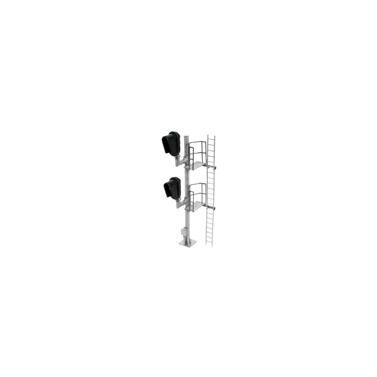 Double-Head Modern Hooded Signal - All Scales Signal System -- Right Hand, HO, Atlas Model Railroad Co. 70000097