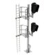 Double-Head Modern Hooded Signal - All Scales Signal System -- Left Hand, HO, Atlas Model Railroad Co. 70000096