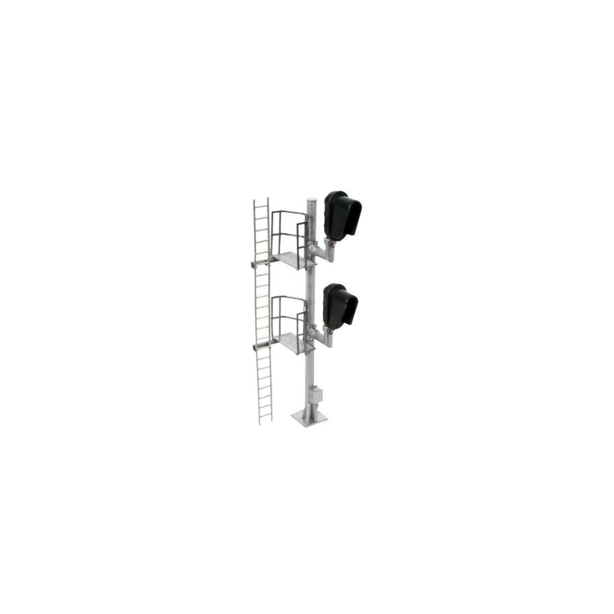Double-Head Modern Hooded Signal - All Scales Signal System -- Left Hand, HO, Atlas Model Railroad Co. 70000096