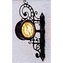 Illuminated Clock -- Historic Wall Clock - Baden-Baden, HO, Brawa Modellspielwaren 5361
