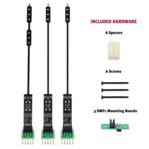 SHABC Turnout Signaling Kit -- Includes 1 Dual-Head and 2 Single-Head Signals, 3 SMP1 Mounting Brackets, HO, Digitrax SHABC