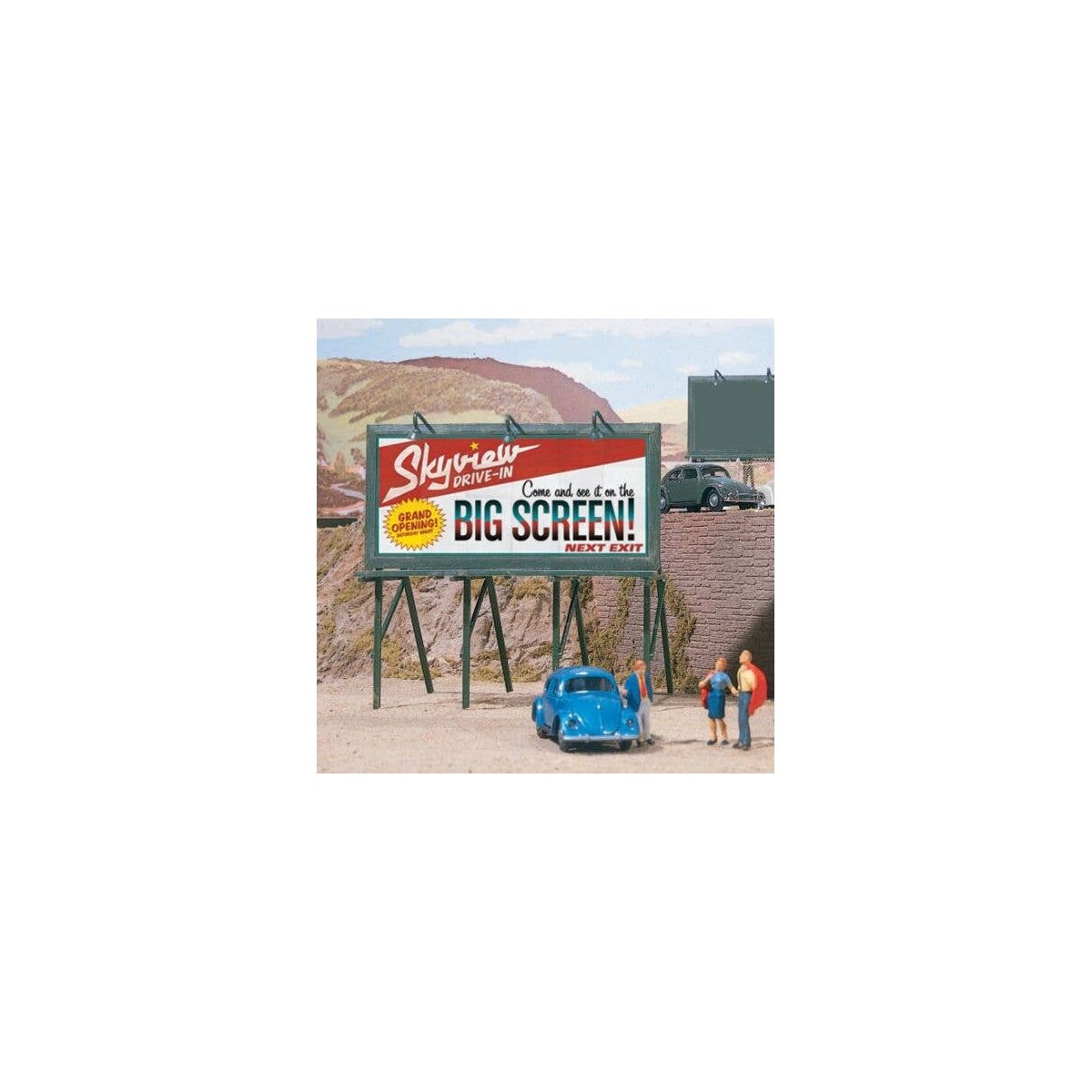 Cruisin′ Roadside Billboards -- Kit pkg(3), HO, Walthers SceneMaster 4251