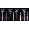 Crossbuck and Milepost Set, HO, Rix Products 660