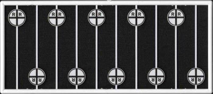 Very Early Pre-1930s Crossing Warning -- pkg(10), HO, Tichy Train Group 8309