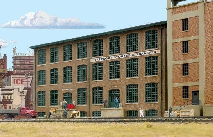 Fireproof Storage and Transfer Background Building -- Kit, HO, Walthers Cornerstone 3189