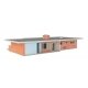 Mid-Century Modern Home -- Kit - 9-7/16 x 5-5/32 x 1-15/16′ 23.9 x 13 x 4.9cm, HO, Walthers Cornerstone 4156