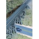Trestle w/Deck Girder Bridge -- Kit - 15-1/2 x 4 x 4′ 38.7 x 10 x 10cm, HO, Walthers Cornerstone 3147