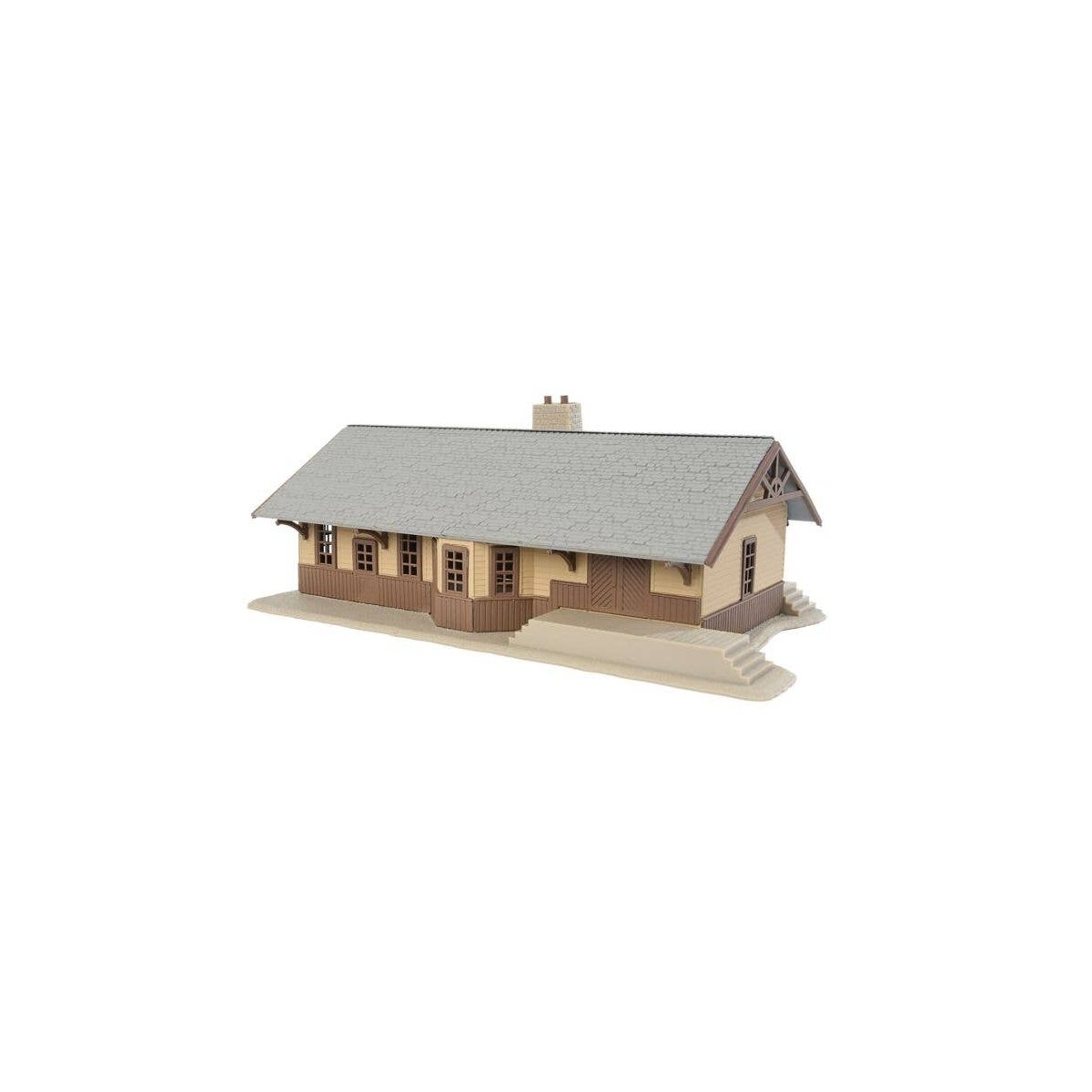 Iron Ridge Station -- Kit - 8-1/4 x 4-3/4 x 2-3/4′ 20.9 x 12 x 6.9cm, HO, WalthersTrainline 904