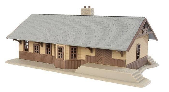 Iron Ridge Station -- Kit - 8-1/4 x 4-3/4 x 2-3/4′ 20.9 x 12 x 6.9cm, HO, WalthersTrainline 904