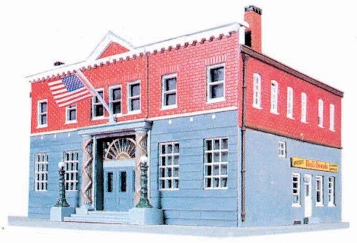 Woodlawn Police Station -- Kit - 6-1/4 x 8-3/8′ 15.9 x 21.3cm, HO, Life-Like Products 1382