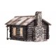 Built-&-Ready(R) Landmark Structures - Assembled - Lighted -- Cozy Cabin, HO, Woodland Scenics 5071