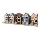 Victorian House 5-Kit Set -- One Each: Kavanaugh, Queen Ann, Steiner, Painted Lady, Gingerbread, HO, WalthersTrainline B950