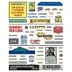 Dry Transfer Signs -- Assorted Businesses, HO, Woodland Scenics 552