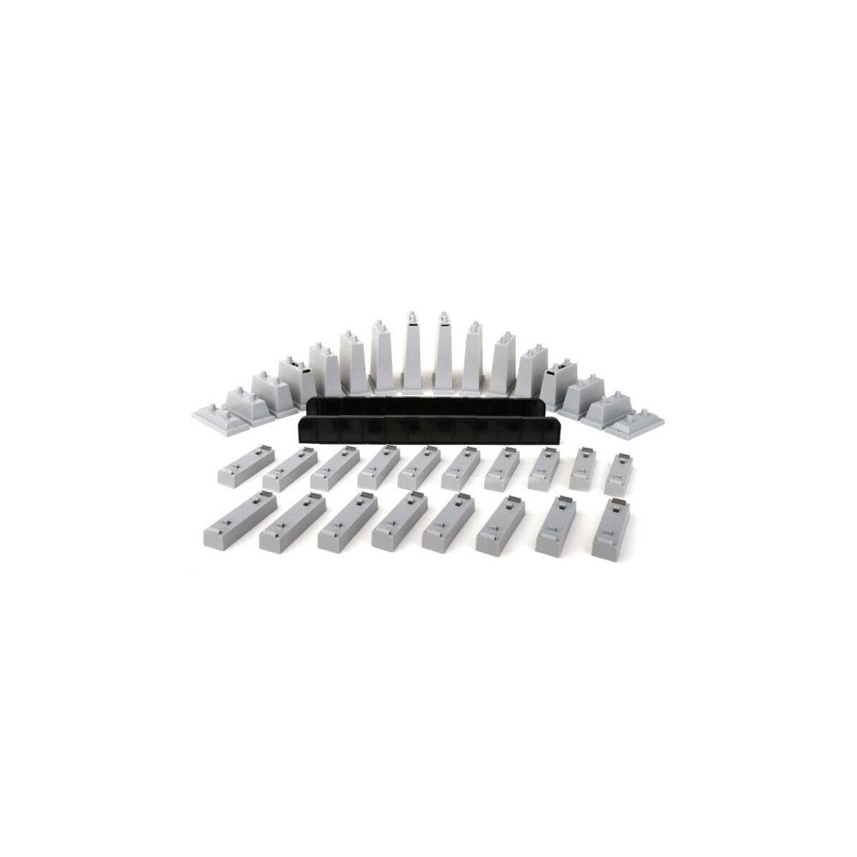 Power-LOC Track -- Bridge & Pier Set - Kit, HO, WalthersTrainline 1365
