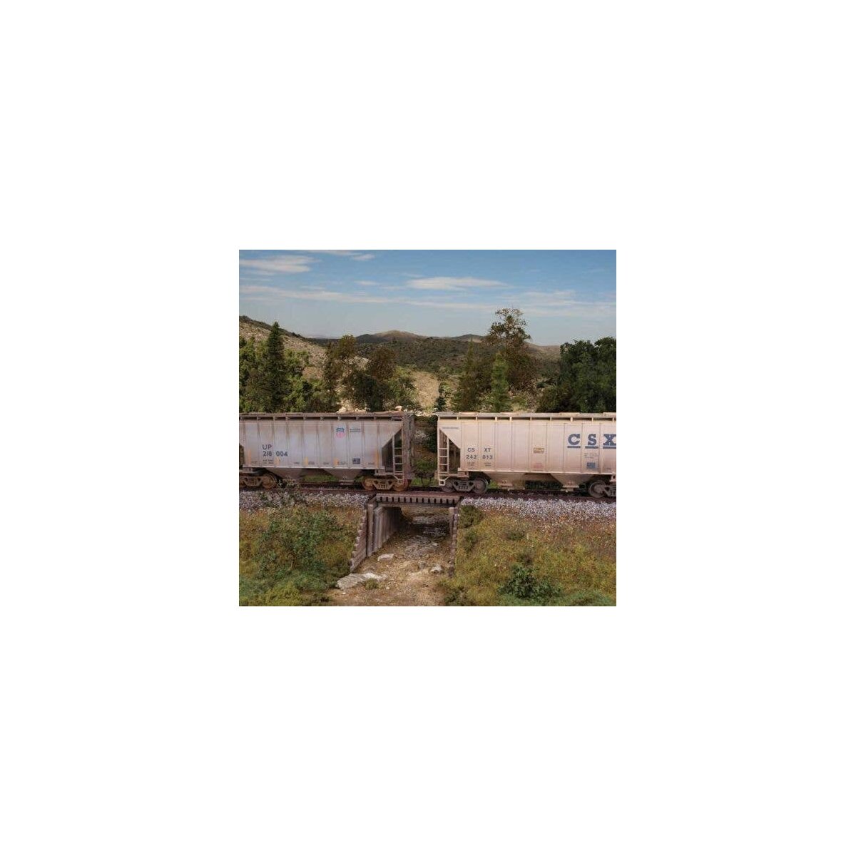 Short-Beam Bridge -- Kit, HO, Walthers Cornerstone 4528