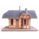 Victoria Springs Station -- Kit - 4-7/16 x 3-13/16 x 3-5/16′ 11.2 x 9.6 x 8.4cm, HO, Walthers Cornerstone 3555