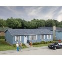 Modern Sectional House -- Kit - 6-7/8 x 3-5/16 x 2′ 17.5 x 8.4 x 5.2cm, HO, Walthers Cornerstone 4150