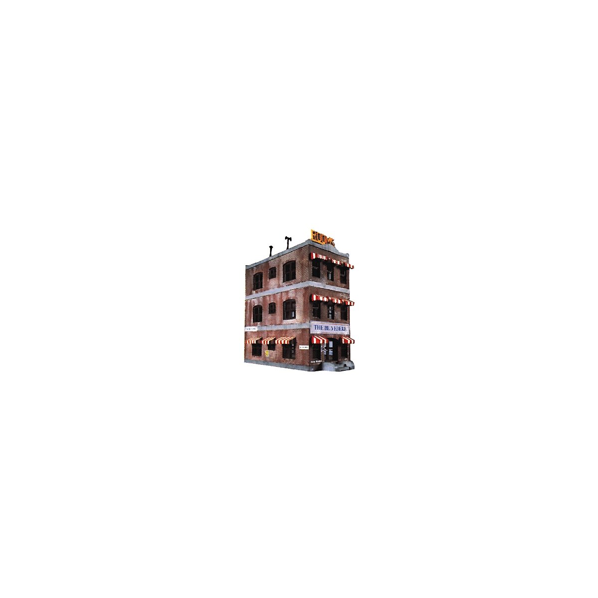 Belvedere Downtown Hotel -- Kit - 5-1/2 x 2-1/2′ 14 x 6.4cm, HO, Life-Like Products 1339