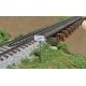 Wood Estuary Railroad Trestle -- Laser-Cut Wood Kit - 14 x 90 Scale Feet, HO, B.T.S. 27144