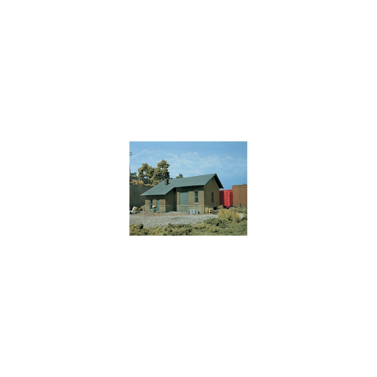 Freight Depot - Kit - Woodland Scenics DPM Landmark Structures(R) -- 100 Series - 5-3, HO, Design Preservation Models 10700