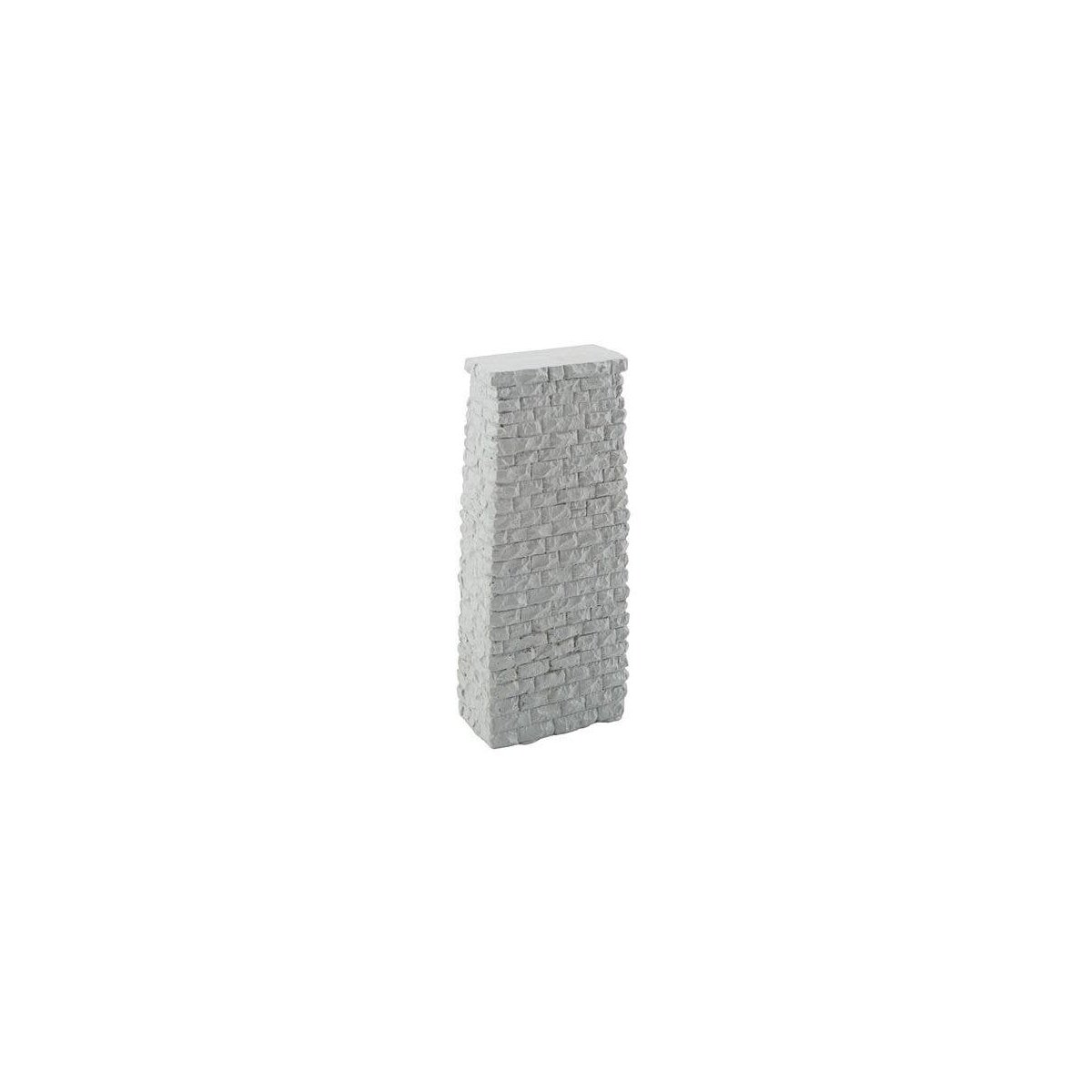 Single-Track Railroad Deck Bridge Stone Pier - Resin Casting -- Approximate 2-3/16 x 1-3/16 , HO, Walthers Cornerstone 4580