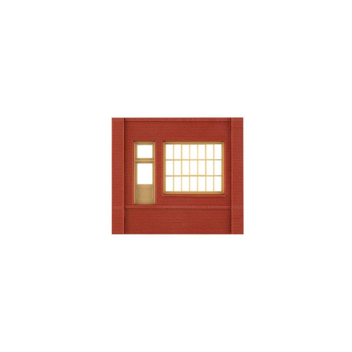 Modular Building System(TM) -- Dock Level Wall Sections w/Steel Sash Entry - Kit, HO, Design Preservation Models 30172