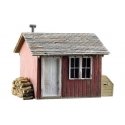 Work Shed - Built-&-Ready(R) Landmark Structures(R) -- Assembled - 1-1/4 x 1-1/16 x 1′ 3.2 x 2.7, N, Woodland Scenics 4947