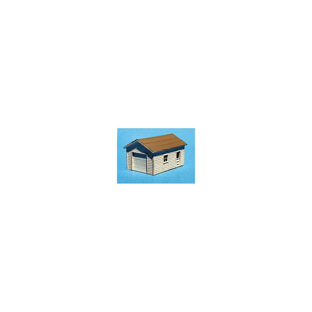 One-Car Garage -- 2-3/4 x 1-3/4′ 6.8 x 4.4cm, HO, Blair Line 173