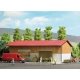 Crop and Machinery Storage Shed -- Laser-Cut Kit - 8-3/16 x 7-1/4 x 3-1/2′ 20.8 x 18.5 x 8.8cm, HO, Busch Gmbh & Co Kg 1901