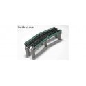 Single-Track Curved Deck-Girder Bridge 4-Pack, Code 80 Track - Unitrack -- 17-5/8′ 448mm Radius, 60 , N, Kato USA Inc 20823