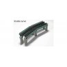 Single-Track Curved Deck-Girder Bridge 4-Pack, Code 80 Track - Unitrack -- 17-5/8′ 448mm Radius, 60 , N, Kato USA Inc 20823