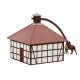 Rahden Horse-Driven Mill -- Laser-Cut Kit - 14 x 8.5 x 9cm, HO, Faller Gmbh 130582