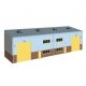 Concrete Industrial/Retail Building - Wills -- Modular Plastic Kit - Stand-Alone Dimensions: 6-5/8 x 6-5/8, HO, Peco SSM300