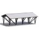 Farm Equipment Shelter -- Laser-Cut Kit - 3-3/4 x 2-5/8 x 1-5/16′ 9.5 x 6.6 x 3.4cm, N, Busch Gmbh & Co Kg 8207