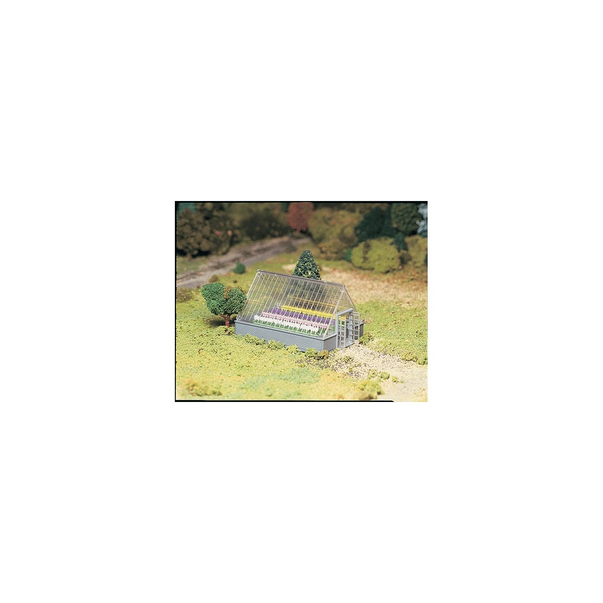 Plasticville U.S.A.(R) Classic Kits -- Greenhouse w/Flowers, O, Bachmann Industries 45615