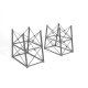 Tall Steel Viaduct Height Extension -- Two-Story for Two Towers, HO, Micro Engineering 75546