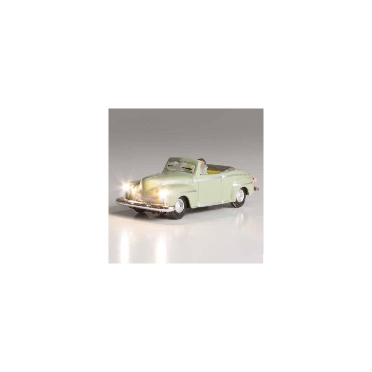 Just Plug(R) Lighted Vehicle -- Cool Convertible (Light Green), N, Woodland Scenics 5614