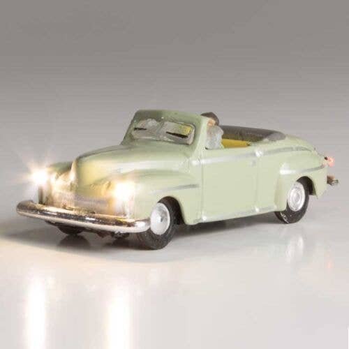 Just Plug(R) Lighted Vehicle -- Cool Convertible (Light Green), N, Woodland Scenics 5614
