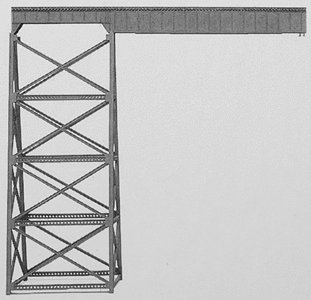 Tall Steel Viaduct Length Extension -- 120′, N, Micro Engineering 75542
