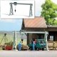 Gantry Crane -- Kit - 3-11/16 x 1-/16 x 1-15/16′ 9.4 x 3 x 4.9cm, HO, Busch Gmbh & Co Kg 12375