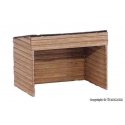 Goat Stable w/Goats -- Polyplate Kit - 1-7/16 x 1-1/8 x 1-1/8′ 3.7 x 2.8 x 2.8cm, HO, Vollmer Gmbh 43745
