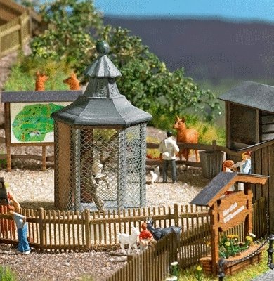 Owl Aviary -- Kit - 1-5/16 x 1-5/16 x 2-5/16′ 3.4 x 3.4 x 5.9cm, HO, Busch Gmbh & Co Kg 1581