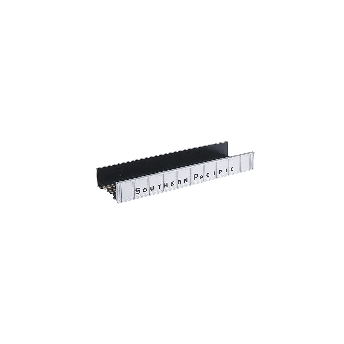 Decorated Code 80 Plate-Girder Bridge -- Southern Pacific (silver, black), N, Atlas Model Railroad Co. 2560