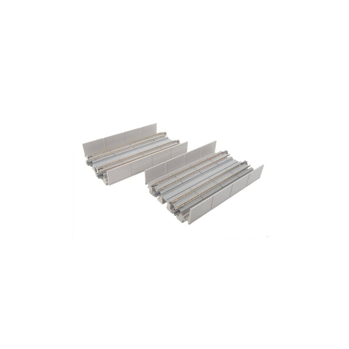 Double-Track Straight Viaduct Track - Unitrack -- 4-7/8′ 124mm pkg(2), N, Kato USA Inc 20422
