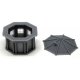 Octagon Building with Roof and Window Glass -- Kit - Unpainted Cast Resin, N, Phoenix Precision Models 30800