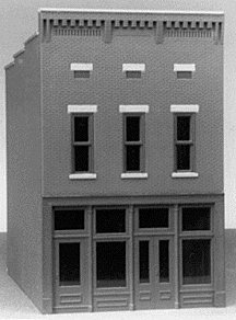 City Buildings -- Roy`s Fix-It Shop - 4-3/4 x 2-3/4` 11.9 x 6.9cm, HO, Smalltown USA 6009