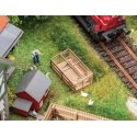 Small Animal Enclosure -- Laser-Cut Wood Kit - 1-7/16 x 13/16 x 1/2′ 3.7 x 2 x 1.3cm, HO, Faller Gmbh 180312