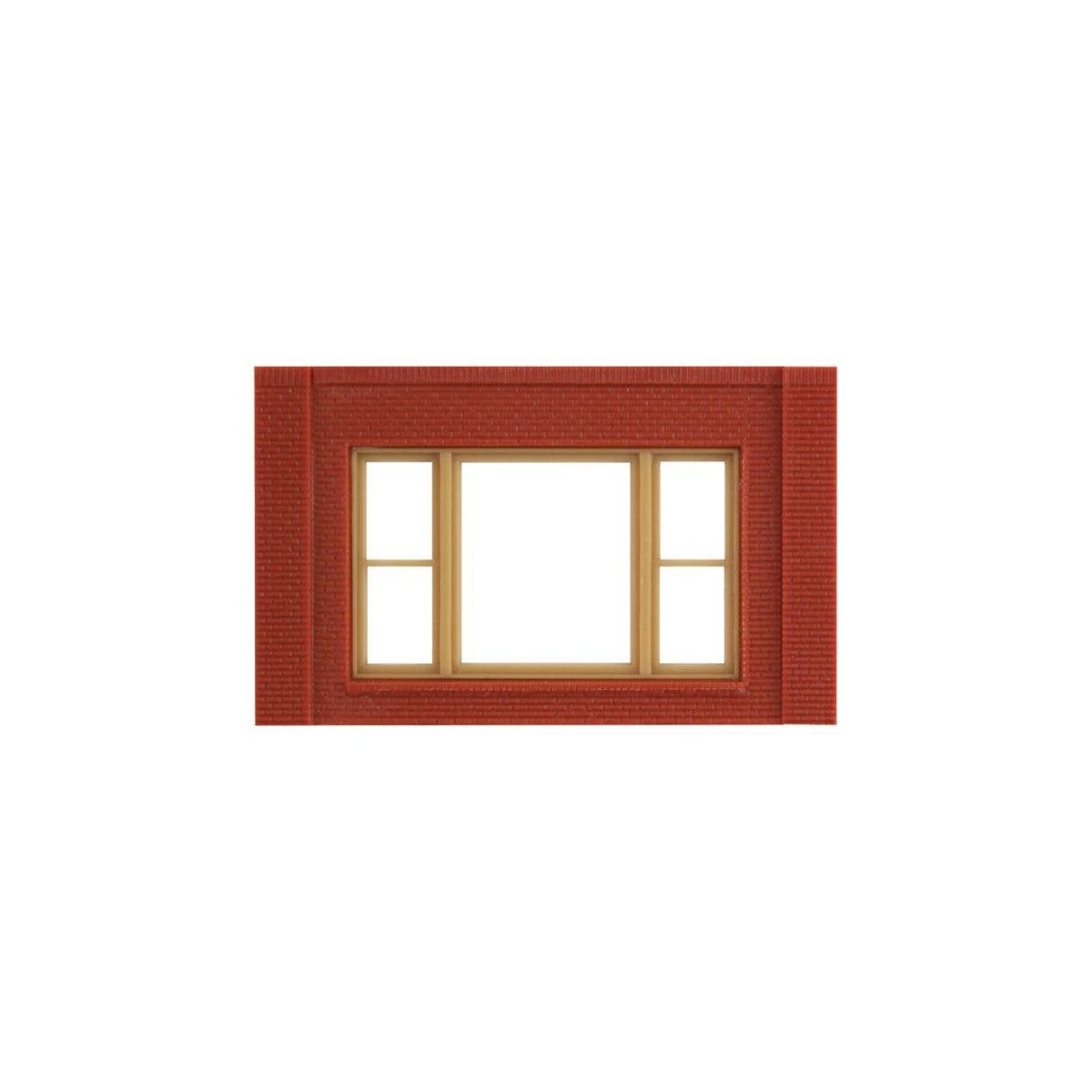 Modular Building System(TM) -- One-Story Wall Sections w/20th Century Window - Kit, HO, Design Preservation Models 30167