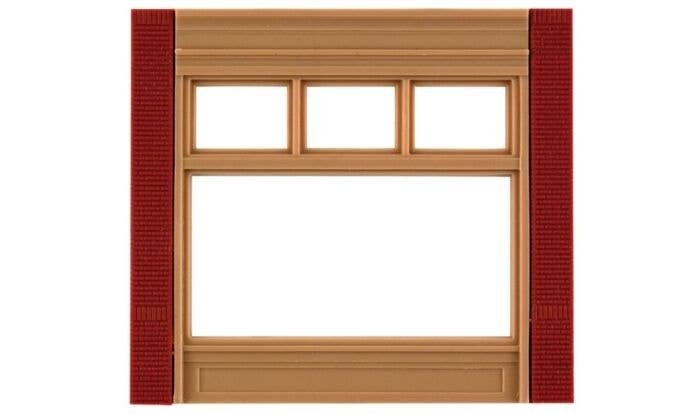 Modular Building System(TM) -- Street Level Wall Sections w/20th Century Window - Kit, HO, Design Preservation Models 30162