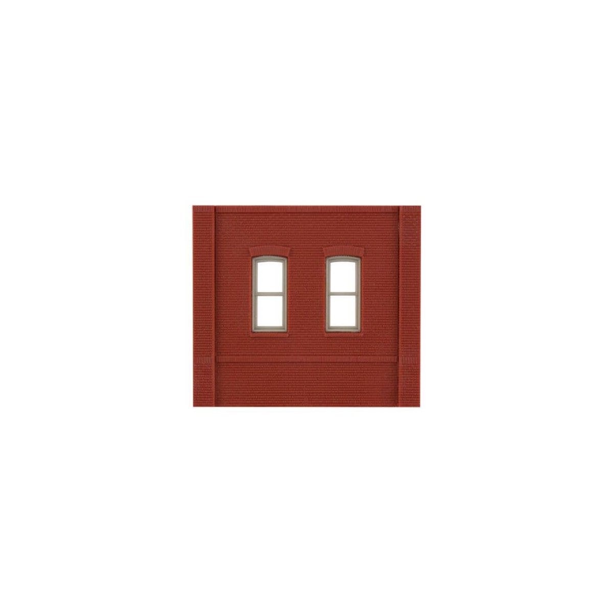 Modular Building System(TM) -- Dock Level Wall Sections w/Rectangular Windows - Kit, HO, Design Preservation Models 30133